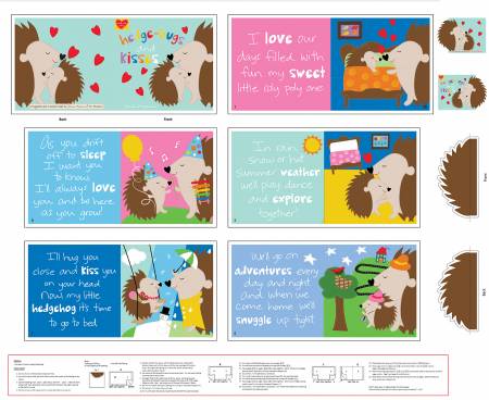 Huggable and Lovable Hedgehogs - Children's Book Panel