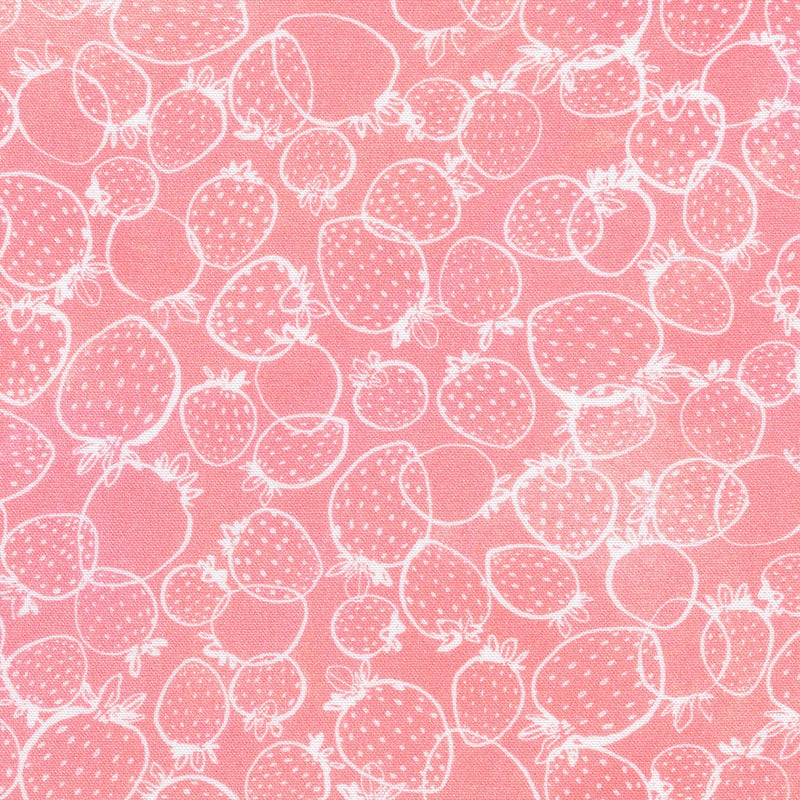 Strawberry Season - Strawberry Tonal - Pink