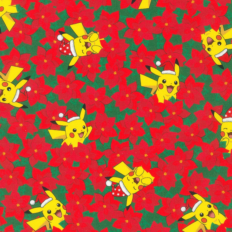 Pikachu's Holiday - Poinsettia