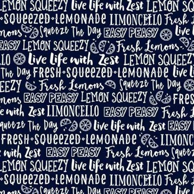 Lemon Fresh - Text - Navy