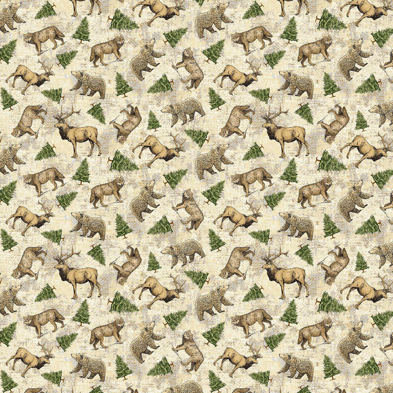Ah Wilderness!  Animal Toss - Beige