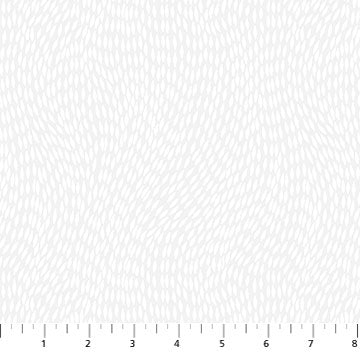 Basically Black and White - Beaded Wave - White