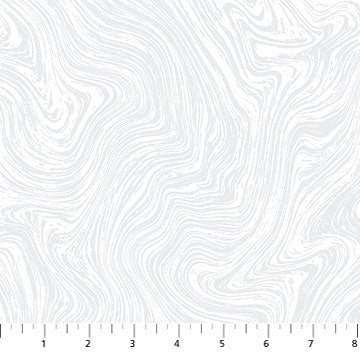 Basically Black and White - Marbled - White on White