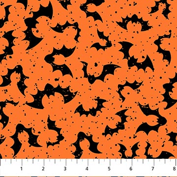Frightful - Bats on Orange