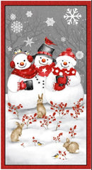 Snow Crew FLANNEL Snowman Panel in Flannel