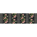 Hummingbirds and Honeysuckle - Black Border Stripe