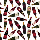 Uncork and Unwind - Wine Bottles on White