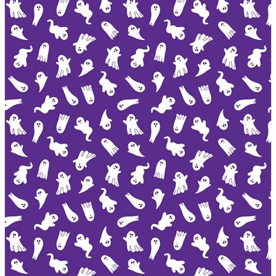 Black and Boo -Ghosts - Purple - Glow in the Dark