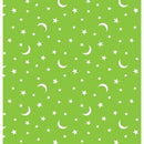 Black and Boo - Stars and Moons - Green  - Glow in the Dark