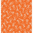 Black and Boo - Skeletons - Orange - Glow in the Dark