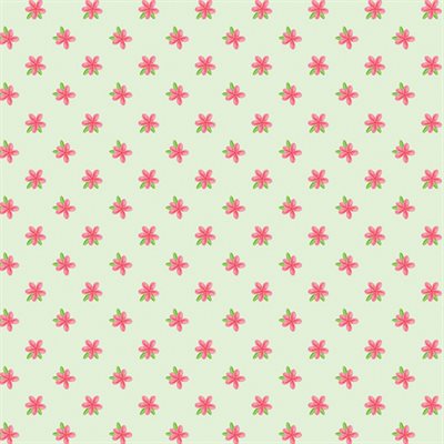 Island Time - Small Tropical Floral - Green