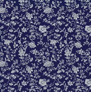 Elegant Keepsakes - Silver Floral on Navy