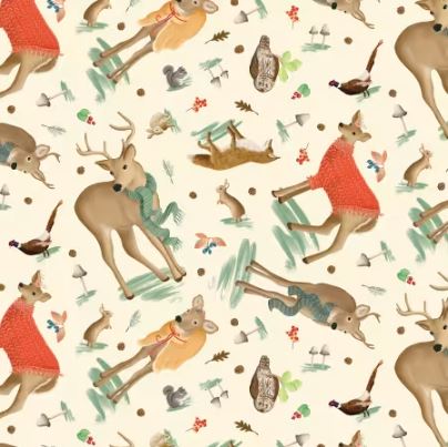Enchanted Forest -Animals - Cream