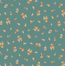 Enchanted Forest - Mushrooms - Teal