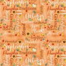 Give Thanks - Thankful Words - Orange