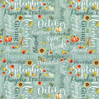Give Thanks - Thankful Words - Sage
