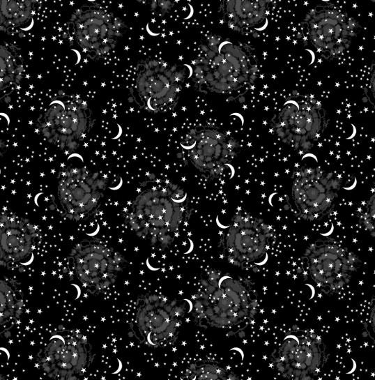 Happy Haunting - Night Sky Black- Glow in the Dark