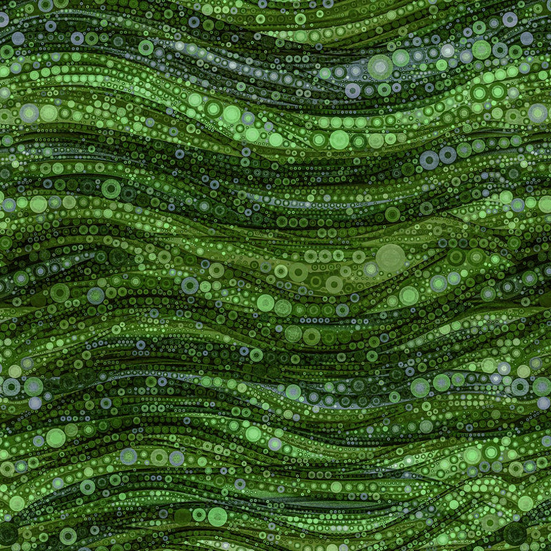 Gigi In The Garden - Abstract Circles - Green