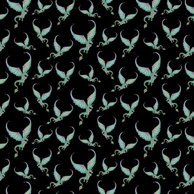 Fairy Enchantment - Dragons - Black
