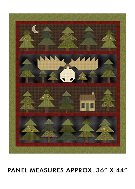 A Moose in the Woods - Panel