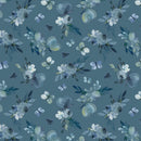 Enchanted Florals - Medium Floral - Teal