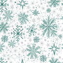 Magical Season - Snowflakes - Pearlescent/Teal