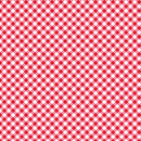 Tiny Secrets - Diagonal Gingham - Red Raspberry