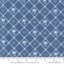 Blueberry Delight -   Rose Checks - Dark Blue