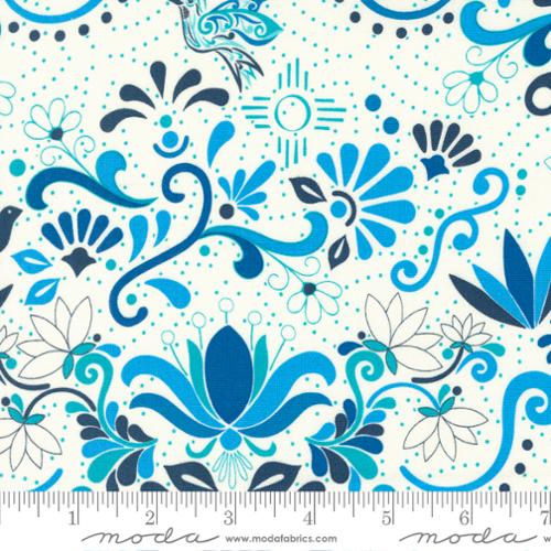 Land of Enchantment - Talavera Floral - Hacienda Blue