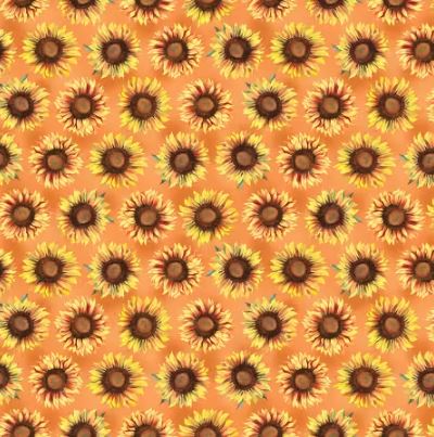 Give Thanks - Sunflowers - Orange