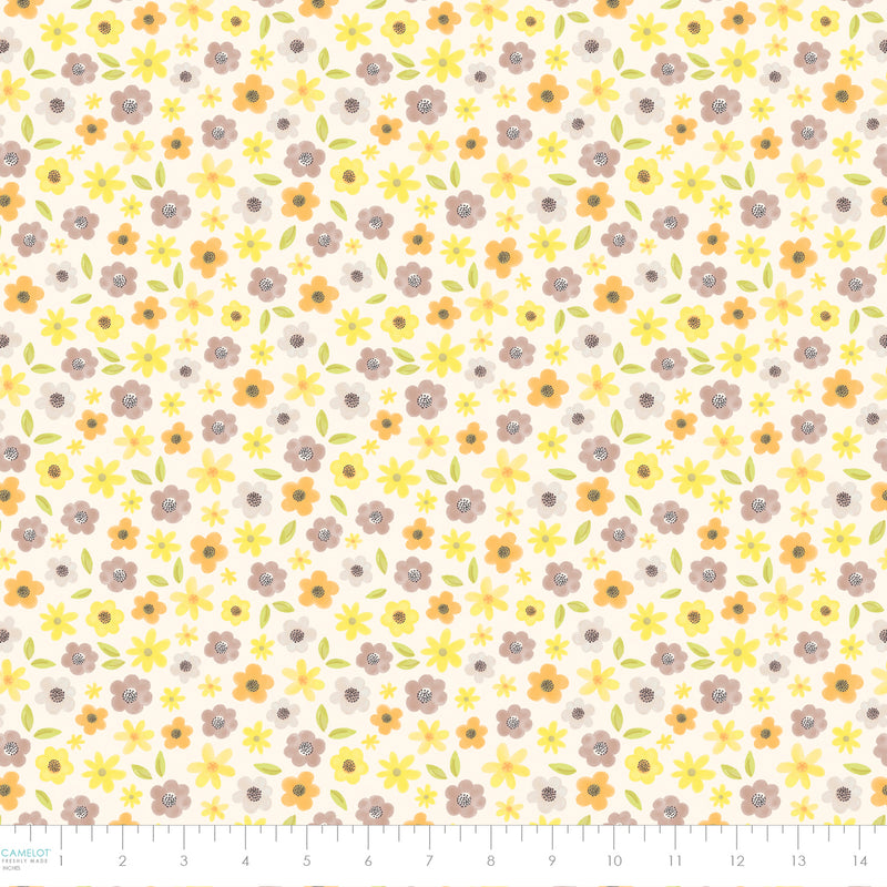 Honey Bear - Flowers - Cream