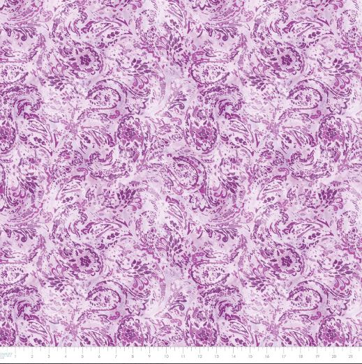 Daphne - Paisley Swirls - Purple