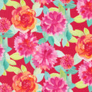 Flower Patches - Floral Watercolor - Ruby