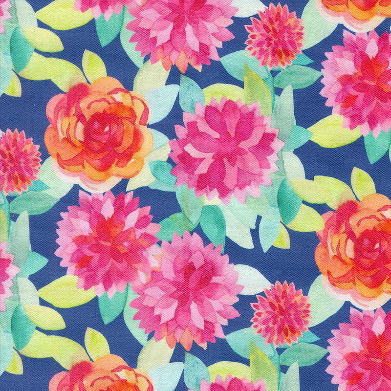 3 Metre Bundle - Flower Patches Sapphire