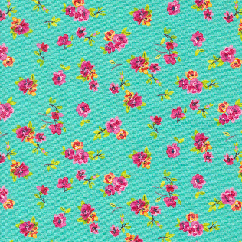 3 Metre Bundle - Flower Patches Sapphire