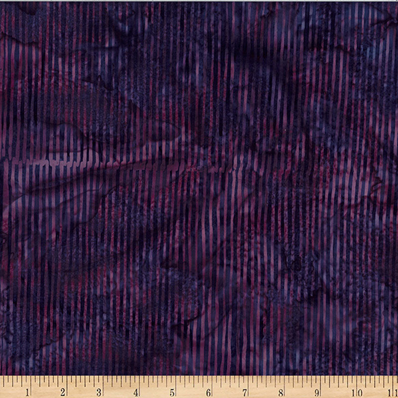 Bali Batik - Stripe - Boysenberry