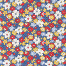 30s Playtime - Bouncy Floral - Bluebell