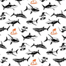 Shark Week - Sharks on White