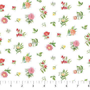 Morning Blossom - Mini Floral Toss - White