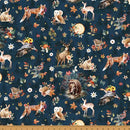 Woodsy and Whimsy - Forest Animal Portrait - Midnight