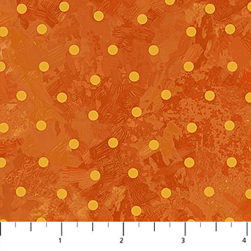 Sunshine Harvest - Dots on Texture - Orange