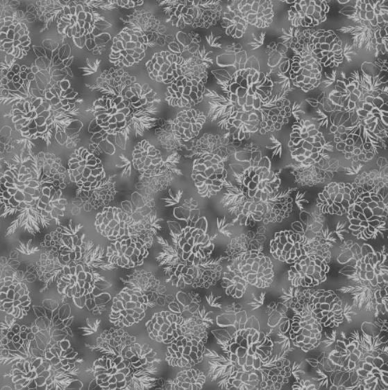 Cotton and Pine - Silver Pinecones