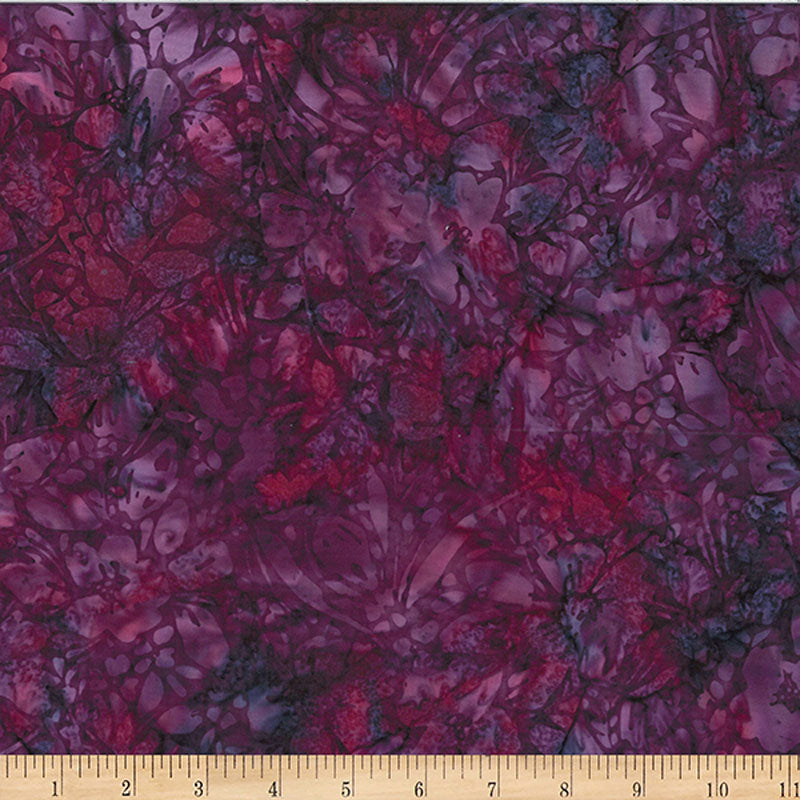 Bali Batik - Floral Collage - Nightshade