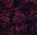 Bali Batik -  Leafy - Deep Fuchsia