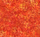 Bali Batik -  Packed Floral - Cayenne
