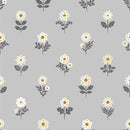 Early Twilight - Floral Rows - Grey