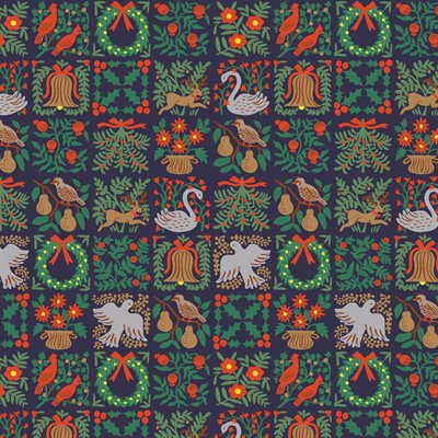 Holiday Classics - Small Patch - Dark Blue