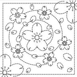 Sashiko Sampler - Sakura