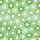 Hexie Flower Bouquet - Medium Stitched Hexies - Green