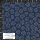 Japan Hello - Floral Abstraction - Indigo